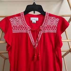 LIZ CLAIBORNE red top